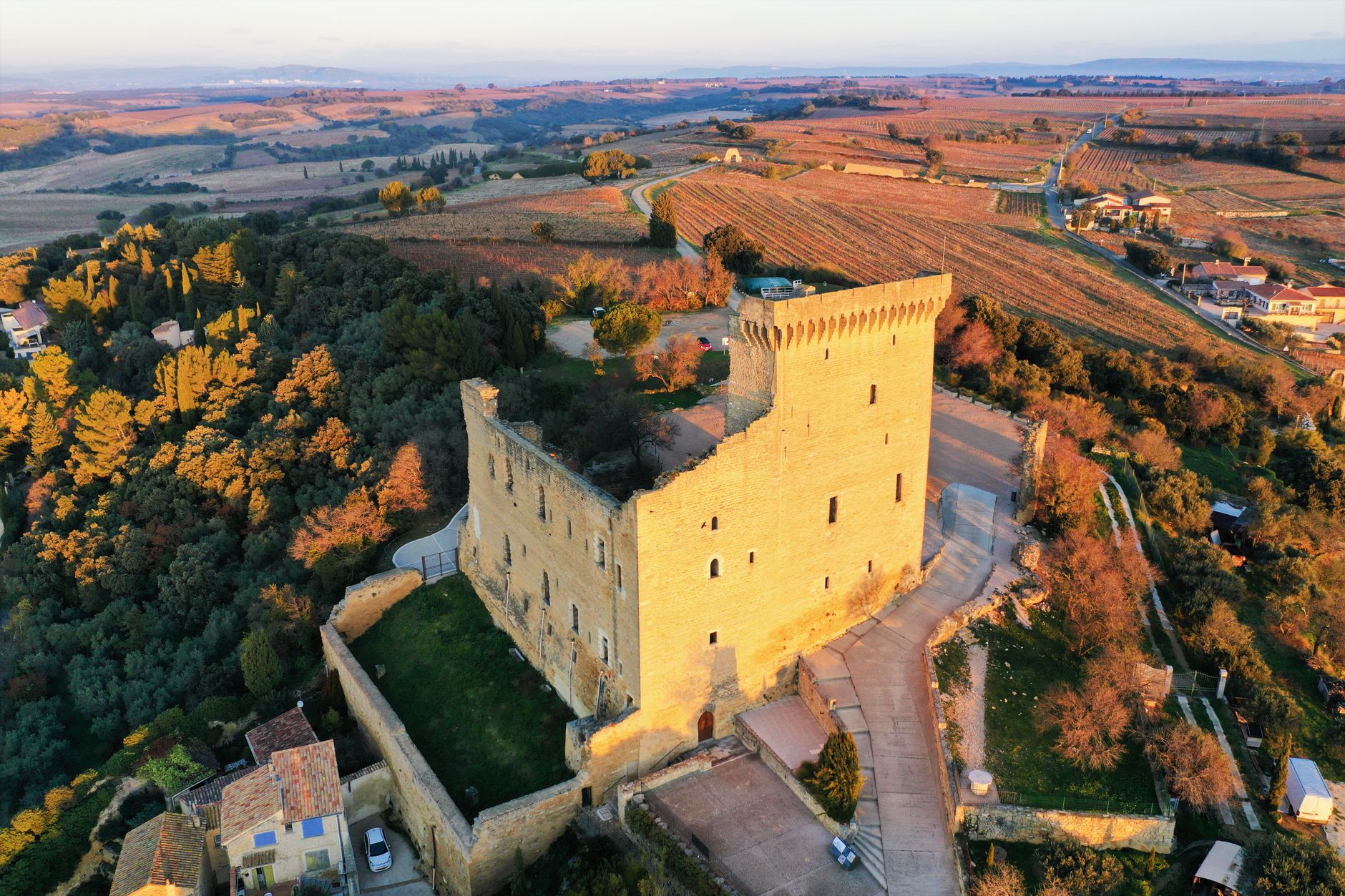 Paysage d'exception de la Provence et vignobles français